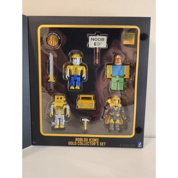 15th Anniversary Roblox Icons Gold Collector's Set Action Figure 4-Pack NEW - Picture 2 of 3
